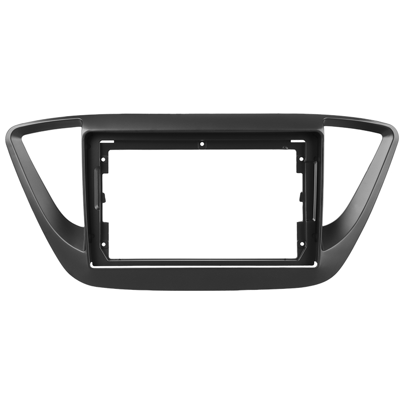 Переходная рамка Hyundai Solaris 2 (2017-2020) (чёрный матовый) F2 Тип-B (9")