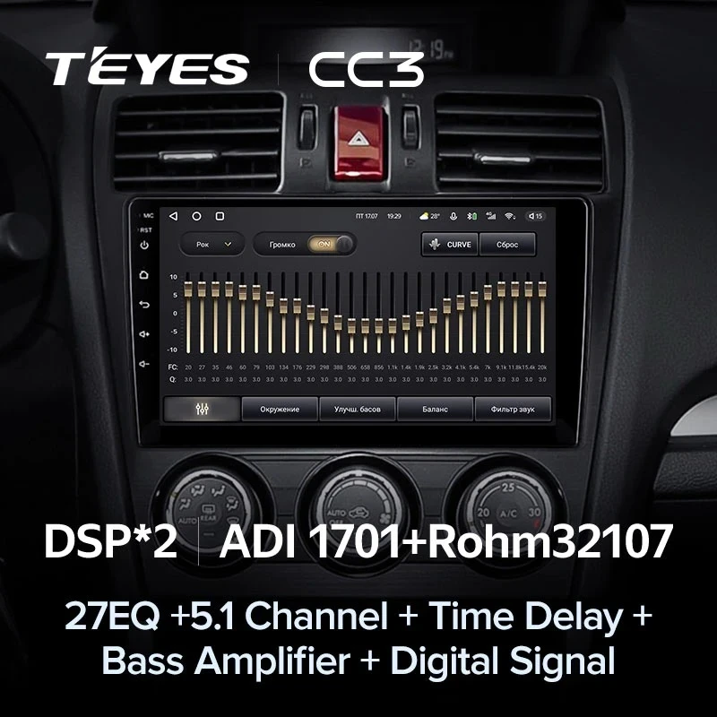 Штатная магнитола Teyes CC3 4/32 Subaru Forester 4 SJ (2012-2015) Тип-B