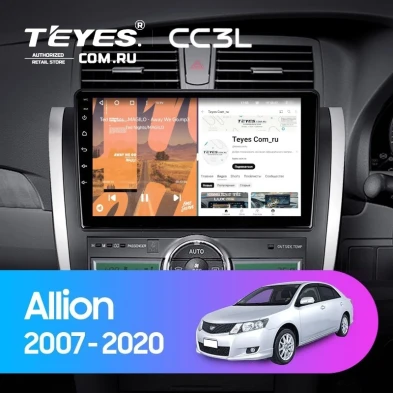 Штатная магнитола Teyes CC3L 4/32 Toyota Allion T260 (2007-2020) Правый руль