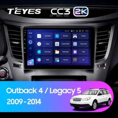 Штатная магнитола Teyes CC3 2K 6/128 Subaru Legacy 5 (2009-2014)