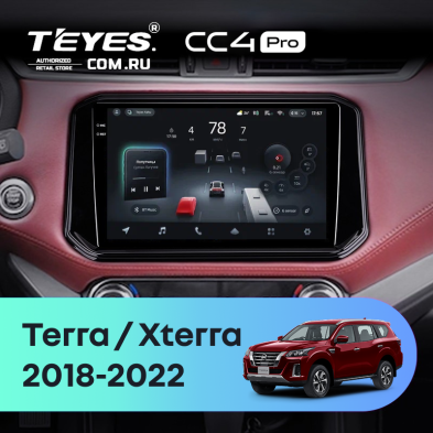 Штатная магнитола Teyes CC4 Pro 12/256 Nissan X-Terra (2018-2022)