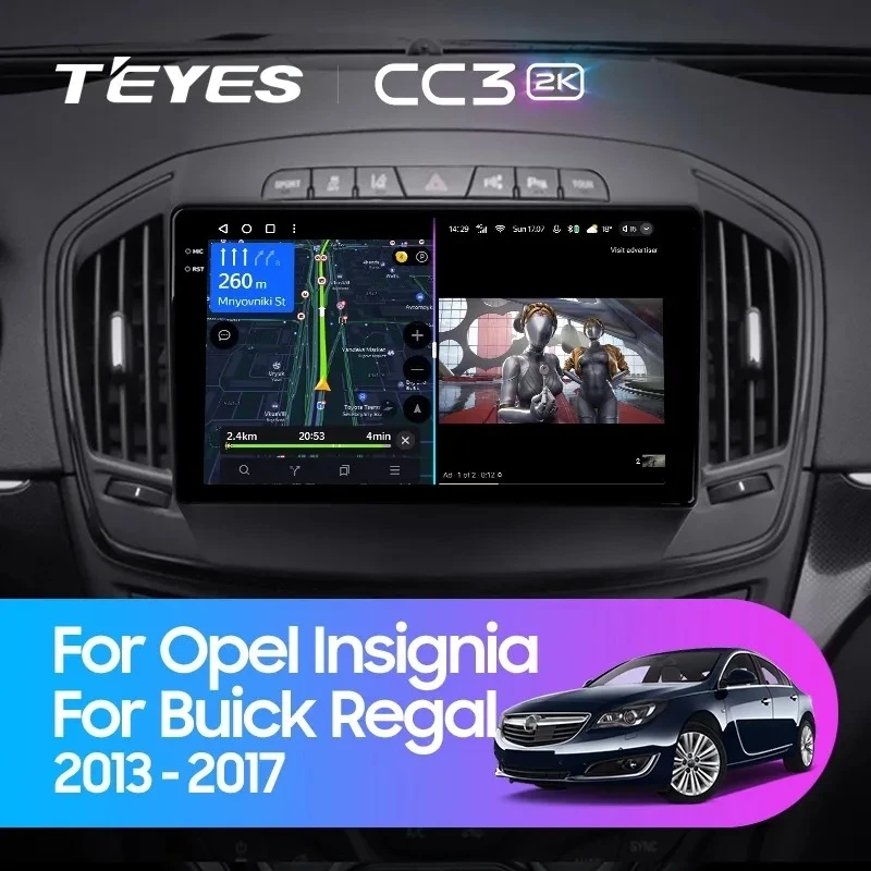 Штатная магнитола Teyes CC3 2K 6/128 Opel Insignia (2013-2017) Тип-B
