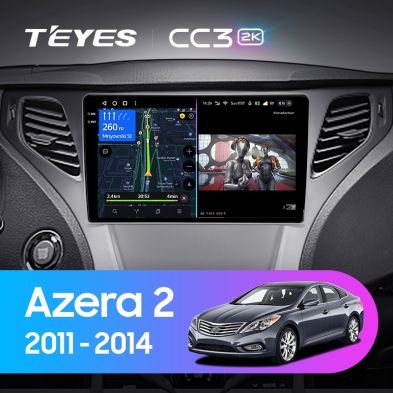 Штатная магнитола Teyes CC3 2K 360 6/128 Hyundai Azera 2 (2011-2014)