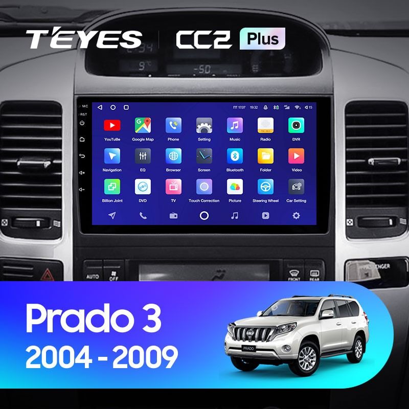 Штатная магнитола Teyes CC2 Plus 4/64 Toyota Land Cruiser Prado J120 (2002-2009) F1 Тип-A