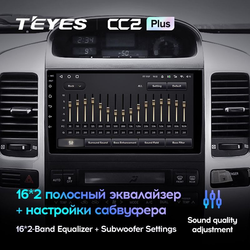 Штатная магнитола Teyes CC2 Plus 4/64 Toyota Land Cruiser Prado J120 (2002-2009) F1 Тип-A