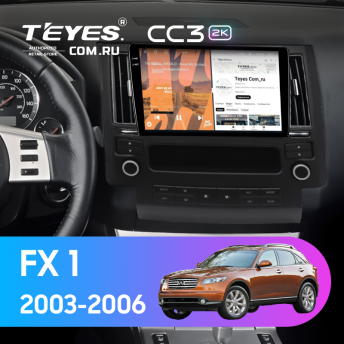 Штатная магнитола Teyes CC3 2K 4/32 Infiniti FX 1 (S50) (2003-2006)