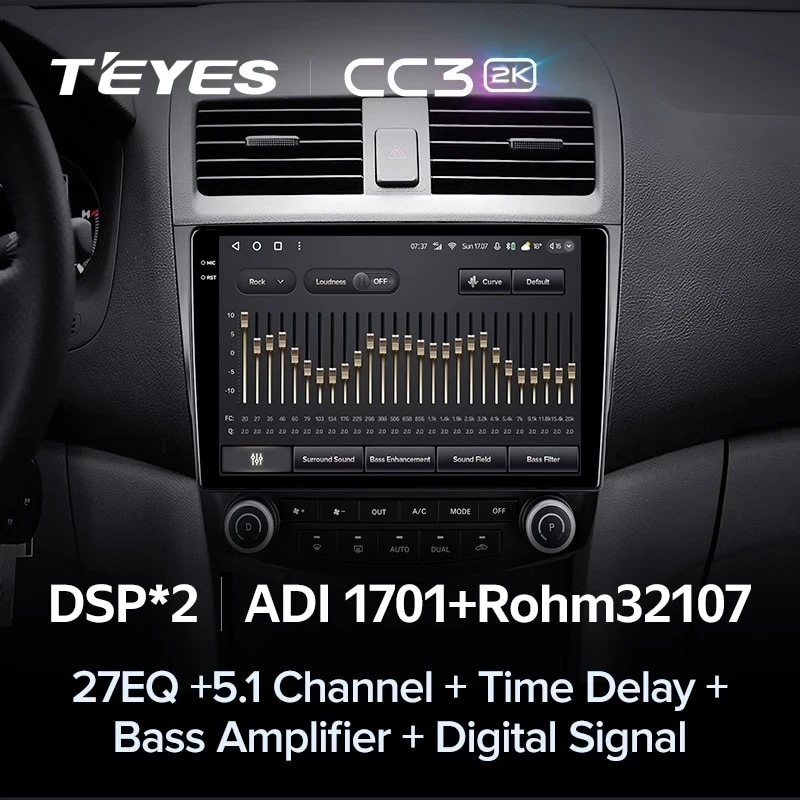 Штатная магнитола Teyes CC3 2K 360 6/128 Honda Accord 7 (2002-2008) F2