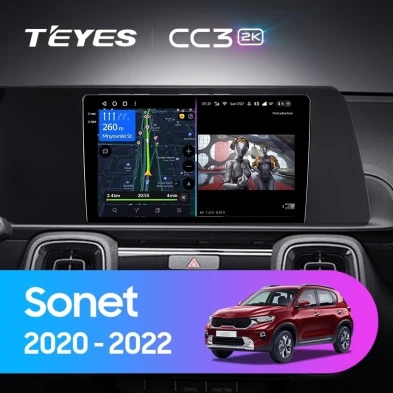 Штатная магнитола Teyes CC3 2K 4/64 Kia Sonet (2020-2022)