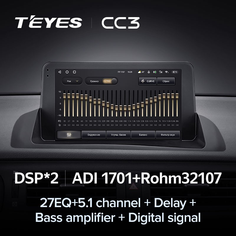 Штатная магнитола Teyes CC3 4/32 Lexus CT CT200 CT200h (2010-2018)