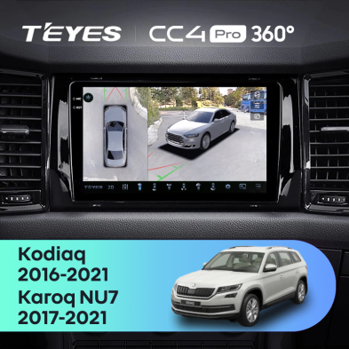 Штатная магнитола Teyes CC4 Pro 360 8/128 Skoda Kodiaq (2016-2021) Тип-A