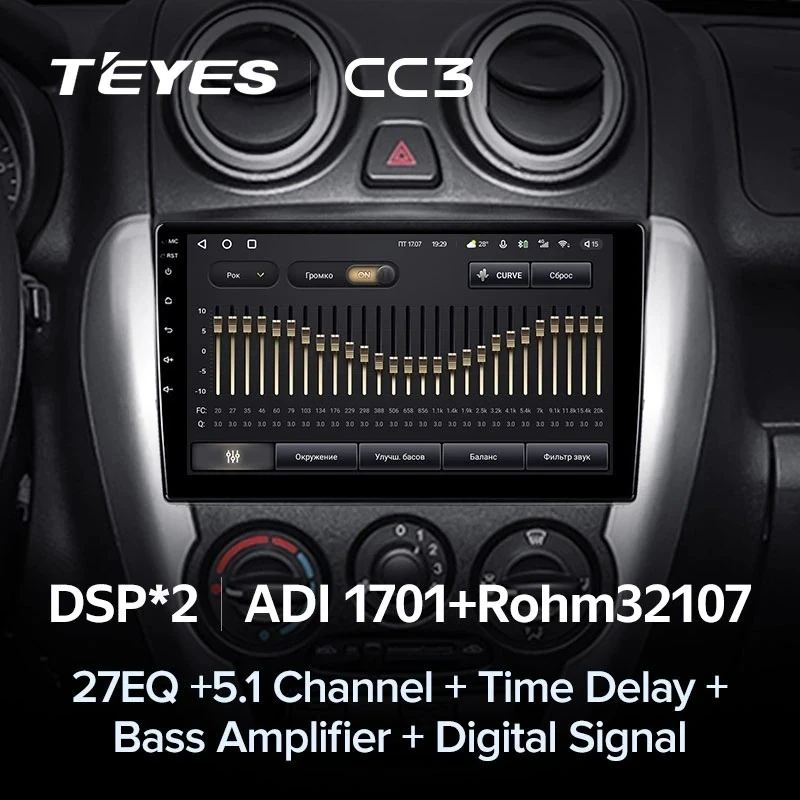 Штатная магнитола Teyes CC3 4/32 Lada Granta Sport (2011-2018) Тип-A