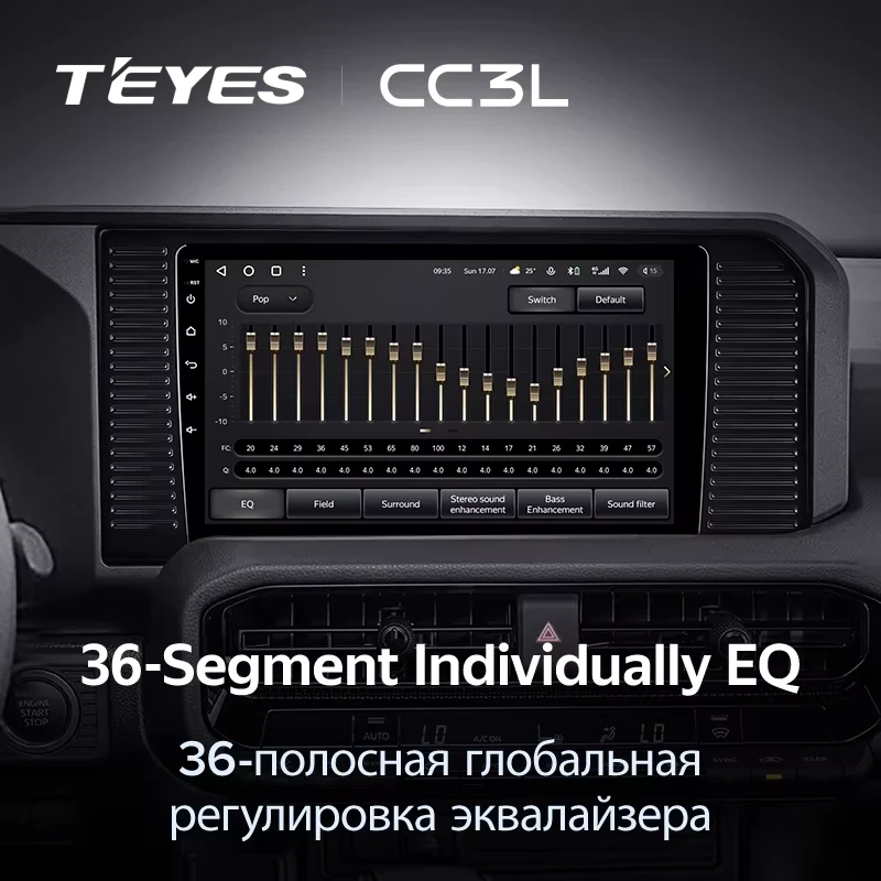 Штатная магнитола Teyes CC3L 4/64 Toyota Land Cruiser Prado 250 (2024-2026)