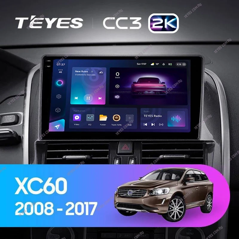 Штатная магнитола Teyes CC3 2K 360 6/128 Volvo XC60 I 1 (2013-2017) Тип-B