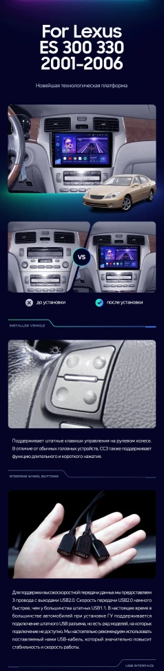 Штатная магнитола Teyes CC3 2K 4/32 Lexus CT CT200 CT200h (2010-2018)