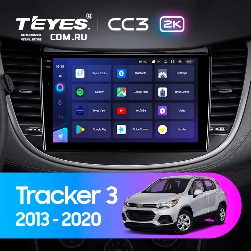 Штатная магнитола Teyes CC3 2K 360 6/128 Chevrolet Tracker 3 (2013-2017) F2