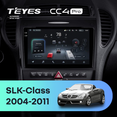 Штатная магнитола Teyes CC4 Pro 12/256 Mercedes-Benz SLK-Class R171 (2004-2011)