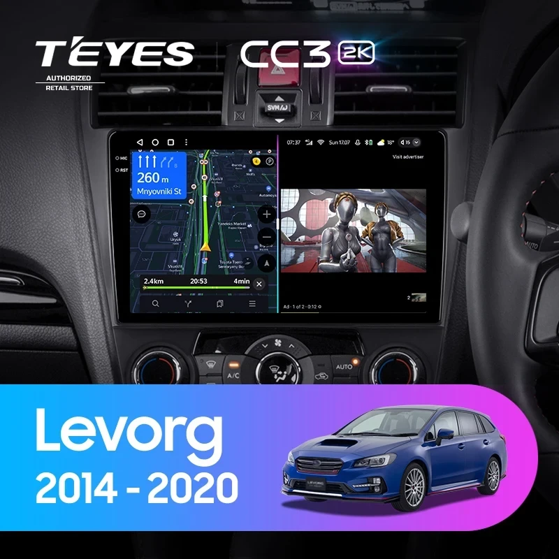 Штатная магнитола Teyes CC3 2K 4/32 Subaru Levorg (2014-2020) F2