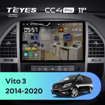 Штатная магнитола Teyes CC4 Pro 8/128 Mercedes-Benz Vito 3 W447 (2014-2020) (11")