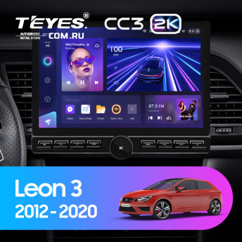 Штатная магнитола Teyes CC3 2K 6/128 Seat Leon 3 (2012-2020) F3 (13&quot; с кнопками)