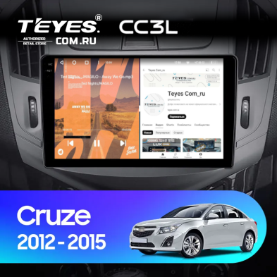 Штатная магнитола Teyes CC3L 4/64 Chevrolet Cruze J300 J308 (2012-2015)