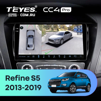 Штатная магнитола Teyes CC4 Pro 360 12/256 JAC Refine S5 (2013-2019)