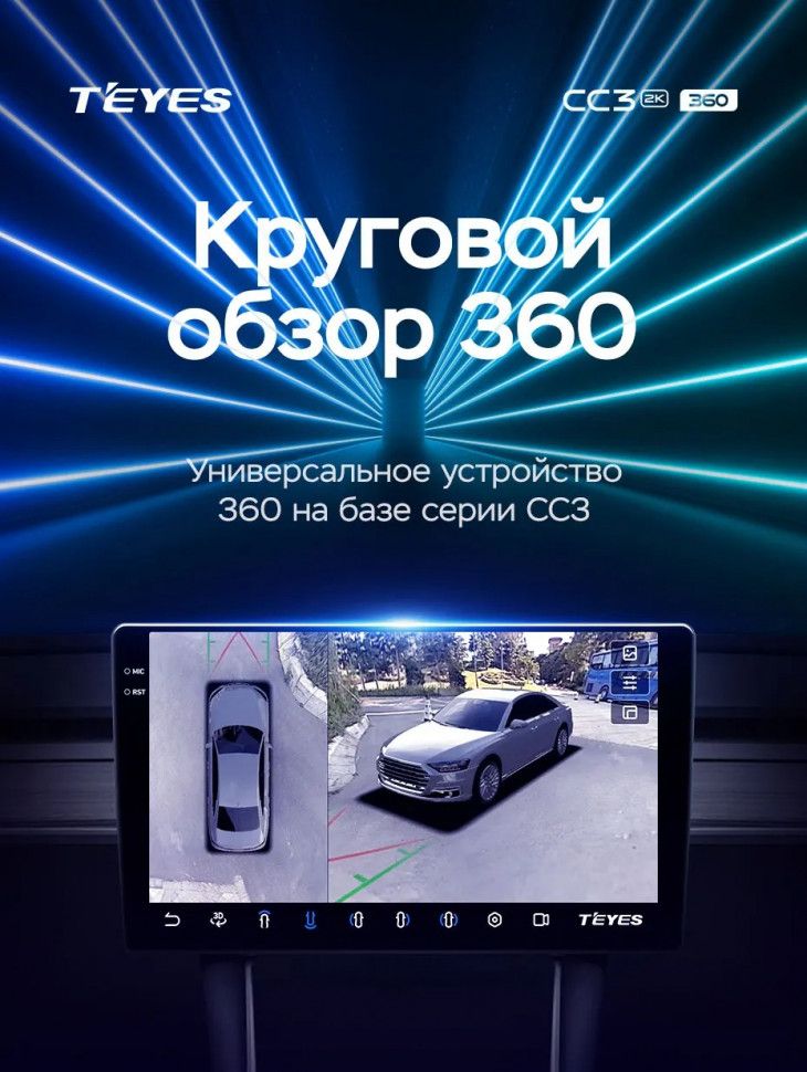 Штатная магнитола Teyes CC3 2K 360 6/128 GAC Trumpchi GS3 GE3 (2017-2021)
