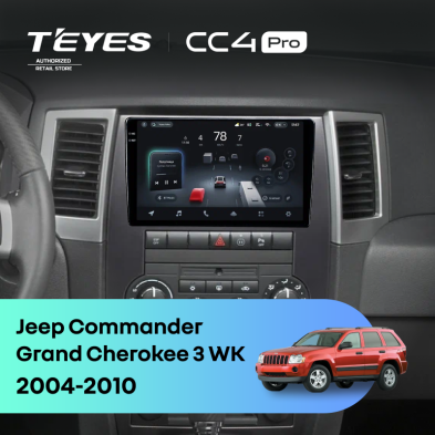 Штатная магнитола Teyes CC4 Pro 8/128 Jeep Commander (2005-2010)