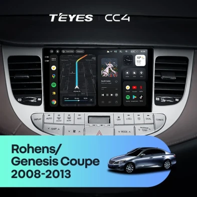 Штатная магнитола Teyes CC4 8/128 Hyundai Rohens Genesis (2008-2013) F1