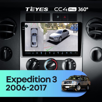 Штатная магнитола Teyes CC4 Pro 360 8/128 Ford Expedition 3 U3242 U3542 U324 U354 (2006-2017)