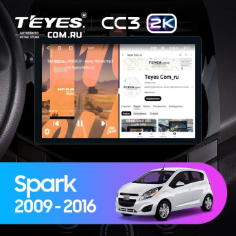 Штатная магнитола Teyes CC3 2K 4/32 Chevrolet Spark M300 (2009-2016) F1 (11")