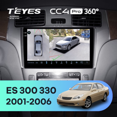Штатная магнитола Teyes CC4 Pro 360 8/128 Lexus ES250 ES300 ES330 (2001-2006)