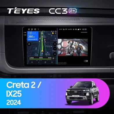 Штатная магнитола Teyes CC3 2K 4/32 Hyundai Creta 2 IX25 2024