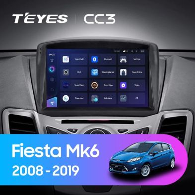 Штатная магнитола Teyes CC3 4/32 Ford Fiesta Mk 6 (2008-2019) F2 Тип-B