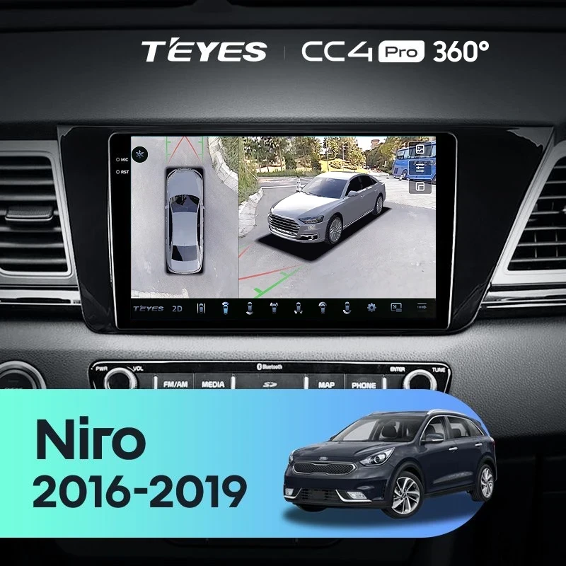 Штатная магнитола Teyes CC4 Pro 360 12/256 Kia Niro DE (2016-2019)