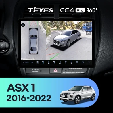 Штатная магнитола Teyes CC4 Pro 360 8/128 Mitsubishi ASX (2016-2026) Тип-B (13")