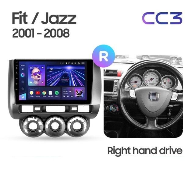 Штатная магнитола Teyes CC3 2K 4/64 Honda Fit 1 (2001-2009)