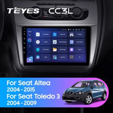 Штатная магнитола Teyes CC3L 4/64 Seat Altea 5P (2004-2015) Правый руль