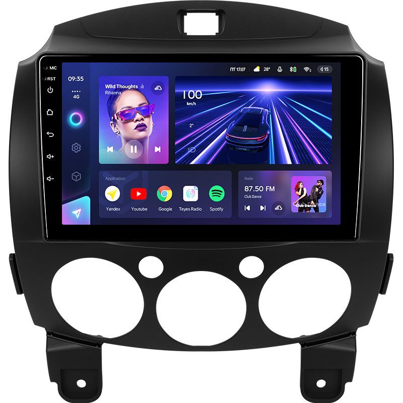 Штатная магнитола Teyes CC3 4/32 Mazda 2 DE (2007-2014)