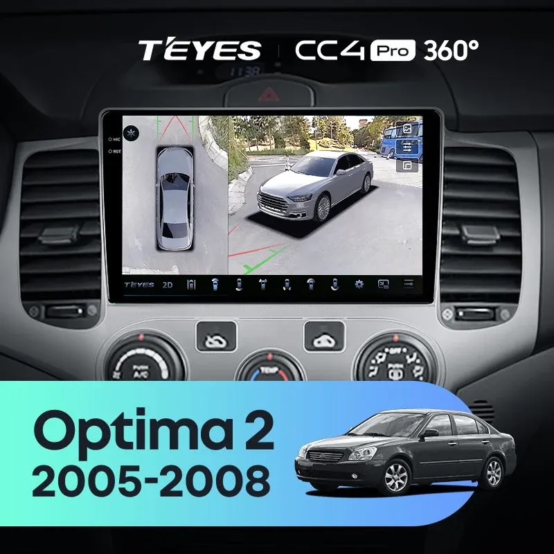 Штатная магнитола Teyes CC4 Pro 360 8/128 Kia Optima 2 MG (2005-2008)