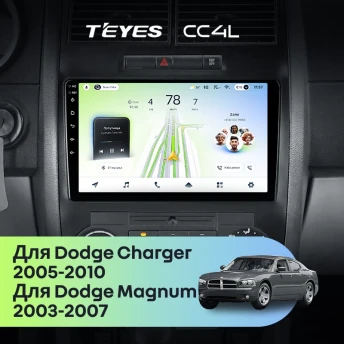 Штатная магнитола Teyes CC4L 6/64 Dodge Charger 6 LX (2005-2010)