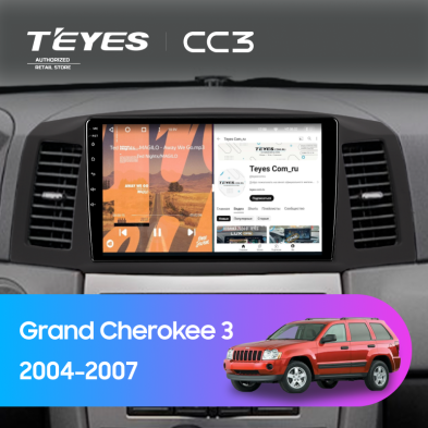 Штатная магнитола Teyes CC3 4/32 Jeep Grand Cherokee 3 WK (2004-2007) F1