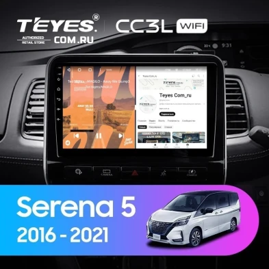 Штатная магнитола Teyes CC3L WiFi 2/32 Nissan Serena 5 V C27 (2016-2021) F1 Правый руль