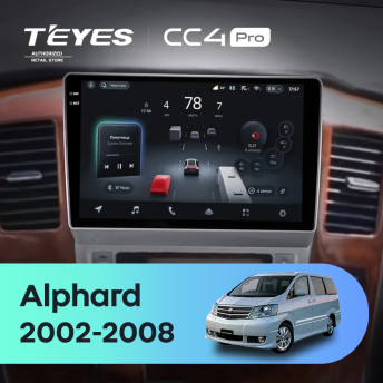 Штатная магнитола Teyes CC4 Pro 12/256 Toyota Alphard 1 H10 (2002-2005) F1