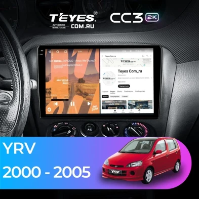 Штатная магнитола Teyes CC3 2K 4/64 Daihatsu YRV M5 (2000-2005)