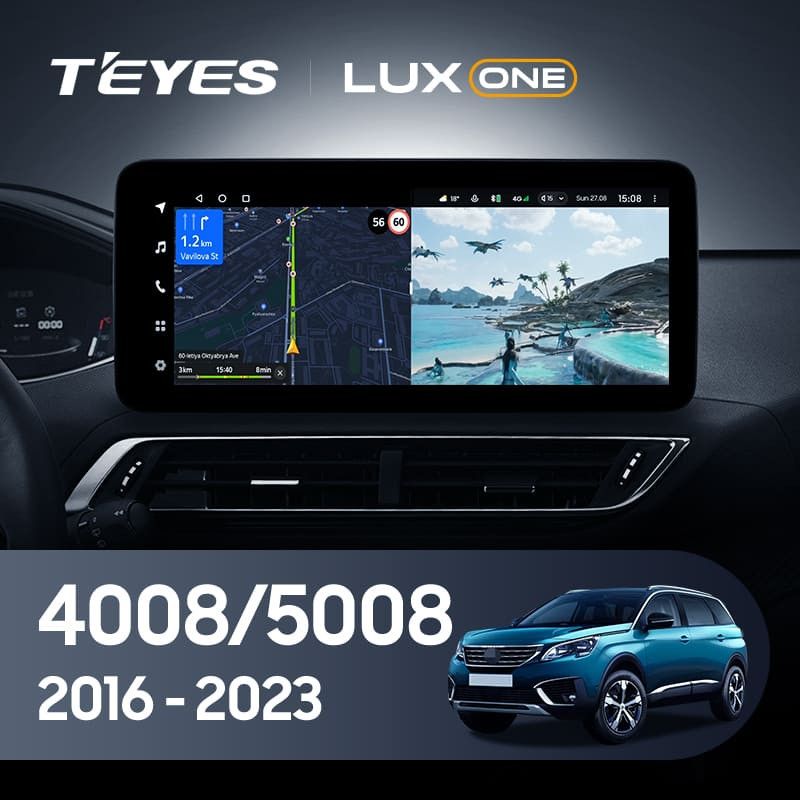Штатная магнитола Teyes LUX ONE 6/128 Peugeot 4008 (2016-2023)