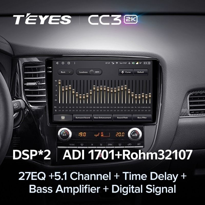 Штатная магнитола Teyes CC3 2K 360 6/128 Mitsubishi Outlander 3 (2018-2021)