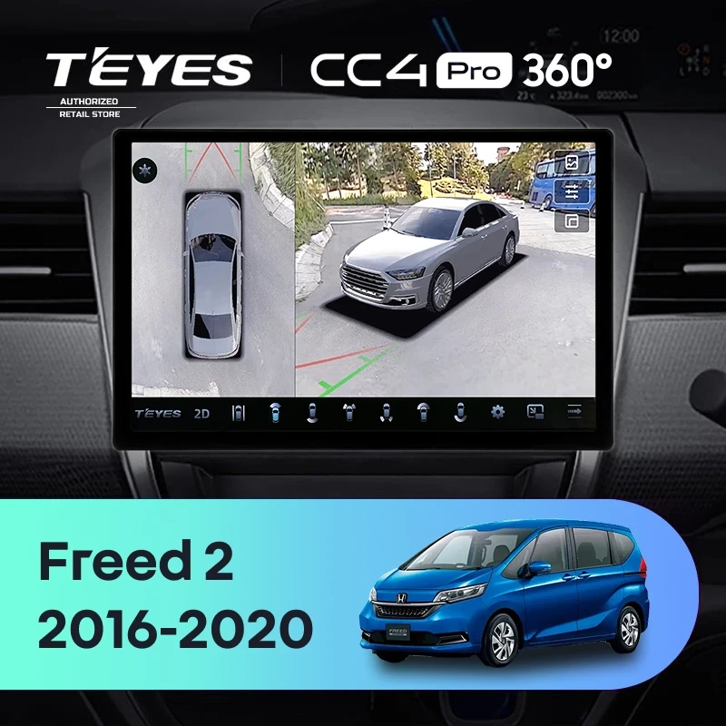 Штатная магнитола Teyes CC4 Pro 360 12/256 Honda Freed 2 (2016-2020) (13")
