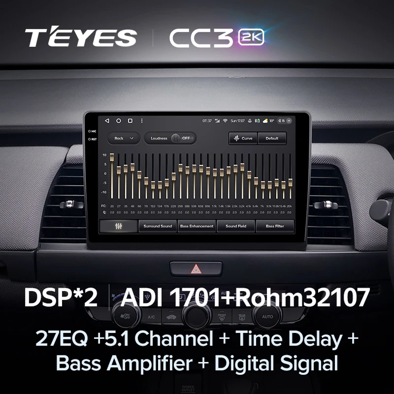 Штатная магнитола Teyes CC3 2K 4/64 Honda Fit 4 (2020-2024) Тип-B Правый руль