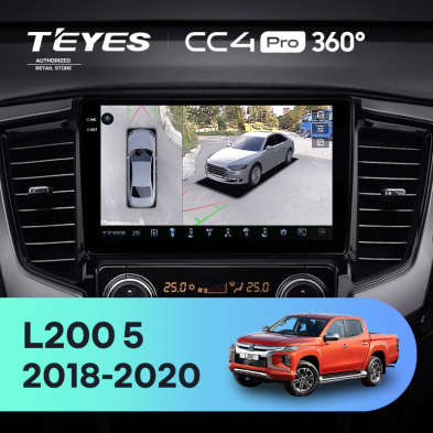 Штатная магнитола Teyes CC4 Pro 360 12/256 Mitsubishi L200 5 (2018-2020) F2