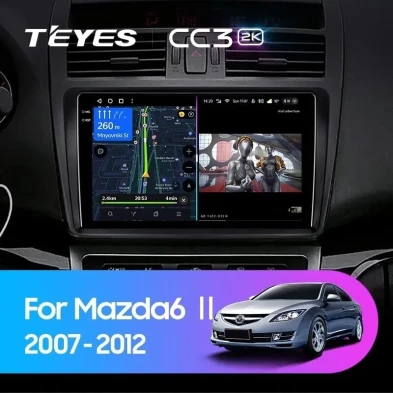 Штатная магнитола Teyes CC3 2K 360 6/128 Mazda 6 GG (2002-2007)